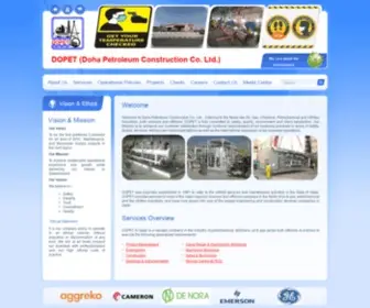 Dopet.com(Doha Petroleum Construction Co) Screenshot