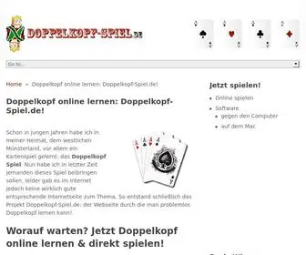 Doppelkopf-Spiel.de(Fanseite zum Kartenspiel Doppelkopf) Screenshot