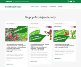 Doradztwosadownicze.pl(Dostarczamy sadownikom kompleksową wiedzę i najważniejsze informacje z branży) Screenshot
