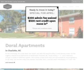 Doralcharlotte.com(Doral Apartments) Screenshot