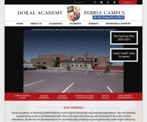 Doralpebble.org(Doral Academy of Nevada) Screenshot