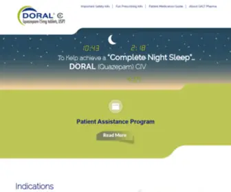 Doralrx.com(Doral® (quazepam 15mg tablets) Screenshot