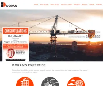 Doran.ca(Doran Contractors Limited) Screenshot