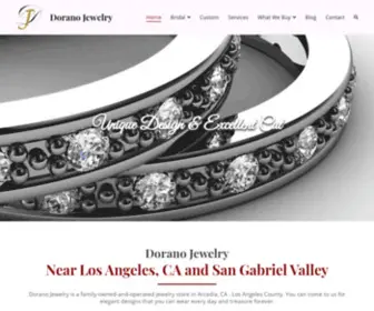Doranojewelry.com(Custom Made Jewelry. Dorano Jewelry) Screenshot