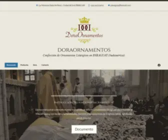 Doraornamentos.com(Confección de Ornamentos Litúrgicos en PARAGUAY (Sudamérica)) Screenshot