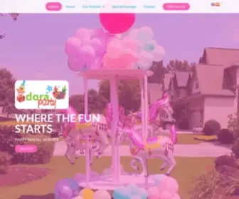 Dorapartyrentals.com(Dora Party Rentals) Screenshot