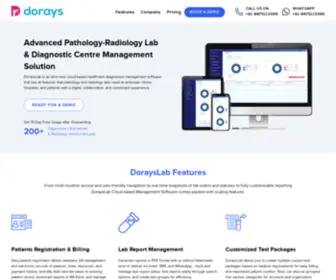 Dorayslab.com(Pathology lab software) Screenshot
