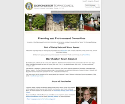 Dorchester-TC.gov.uk(Dorchester Town Council) Screenshot