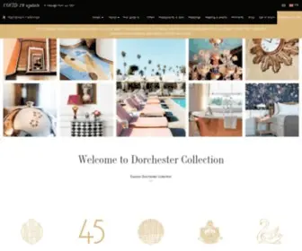 Dorchestercollection.com(Star luxury hotels) Screenshot