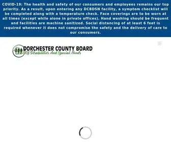 Dorchesterdsnb.org(Dorchester County Board of Disabilities & Special Needs) Screenshot