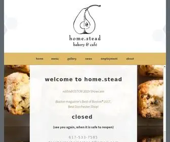 Dorchesterhomestead.com(Home.stead bakery & cafe) Screenshot