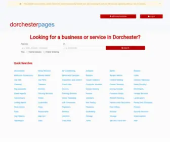 Dorchesterpages.co.uk(The Dorchester Pages directory) Screenshot