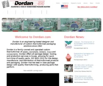 Dordan.com(Custom Thermoformed Packaging) Screenshot