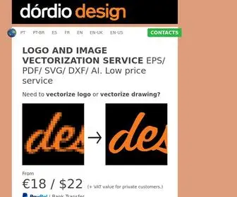 Dordiodesign.com(VECTORIZATION OF LOGOS) Screenshot