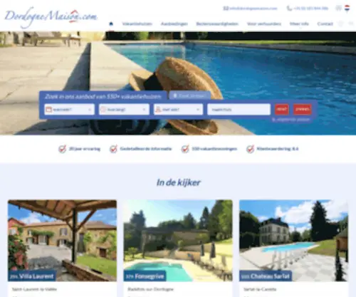 Dordognemaison.com(Dordogne Perigord holiday rentals accommodation villas homes house) Screenshot