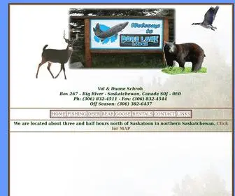 Dorelakelodge.com(Dore Lake Lodge) Screenshot