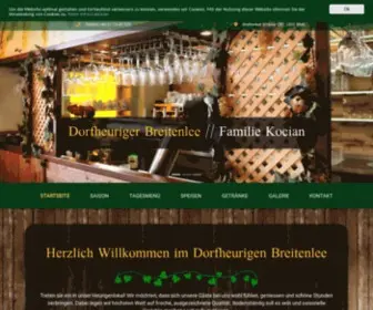 Dorfheuriger-Breitenlee.at(Dorfheuriger Breitenlee) Screenshot