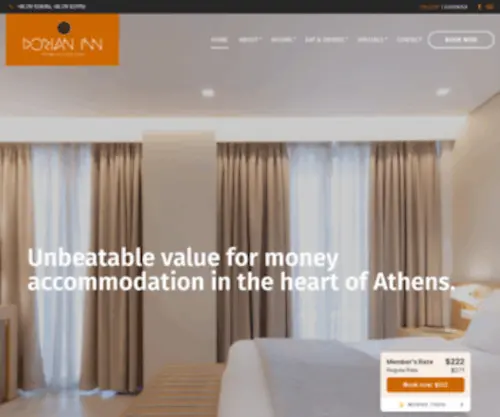 Dorianinnhotel.com(The Hotel) Screenshot