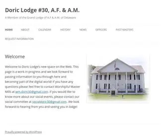 Doriclodge30.org(Doric Lodge #30) Screenshot