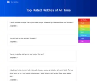 Doriddles.com(Highest Rated Riddles) Screenshot