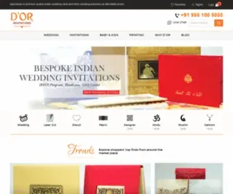 Dorinvitations.com(Buy Indian Wedding Cards Online) Screenshot