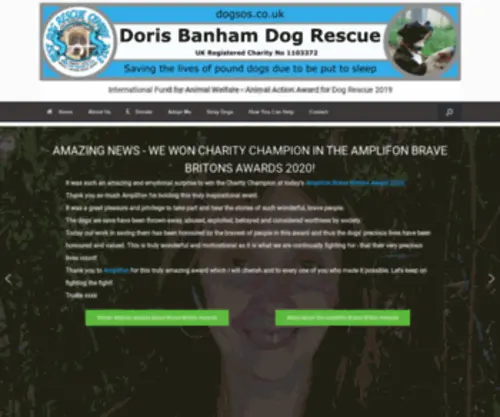 Dorisbanhamdogrescue.org(From council pounds to happy hounds) Screenshot