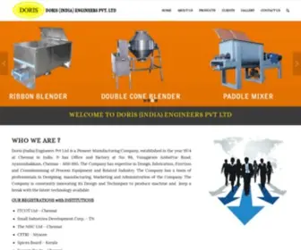 Dorisindiaengineers.com(Doris India Engineers) Screenshot