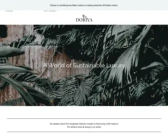 Doriya.ca(Sustainable Luxury Fabrics) Screenshot