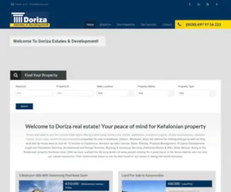 Doriza.com(Real Estate in Kefalonia) Screenshot