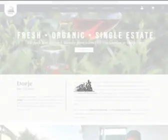 Dorjeteas.com(Dorje Teas sells only whole leaf Darjeeling Tea which has been plucked) Screenshot