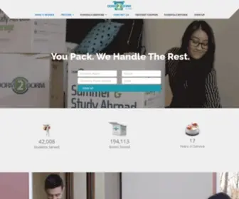 Dorm2Dorm.com(Summer Storage & Study Abroad Storage) Screenshot