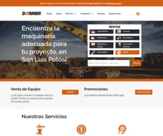 Dormer.com.mx(Maquinaria para Construcción) Screenshot