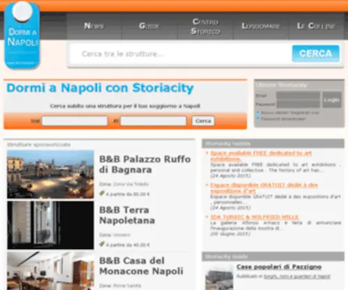 Dormianapoli.it(Dormi a Napoli) Screenshot