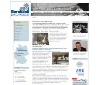 Dornbach.com(Betonbohren, BetonsÃ€gen und Betonschneiden) Screenshot