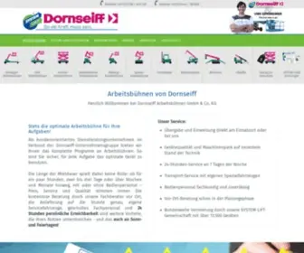 Dornseiff-Arbeitsbuehnen.eu(Dornseiff Arbeitsbühnenvermietung in Burbach bei Siegen und Wetzlar bei Gießen) Screenshot