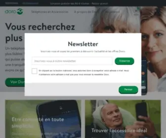 Doro.fr(Smartphones & téléphones fixes simples d'utilisation pour seniors) Screenshot