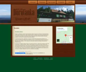 Dorotanka.cz(Horská chata Doroťanka) Screenshot