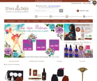 Dorsetdeja.com(Cosmétiques du Monde et Produits de Beauté Bio) Screenshot