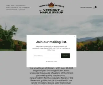 Dorsetmaplereserve.com(Dorset Maple Reserve) Screenshot