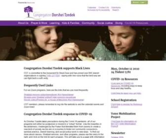 Dorsheitzedek.org(Congregation Dorshei Tzedek) Screenshot