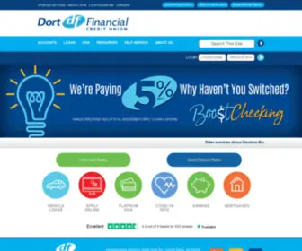 Dortcreditunion.com(Dort Financial Credit Union) Screenshot