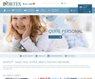 Dortex.com(Design name tapes) Screenshot