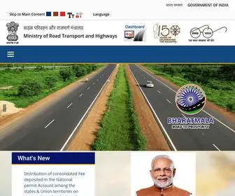 Dorth.gov.in(Ministry of Road Transport & Highways) Screenshot