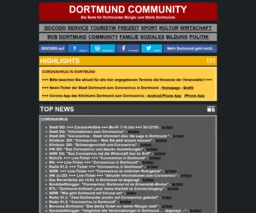 Dortmund-Community.de(Willkommen auf NRW) Screenshot