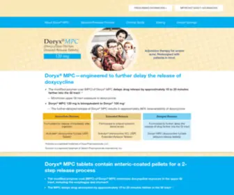 Doryx.com(Doryx® MPC (doxycycline hyclate delayed) Screenshot