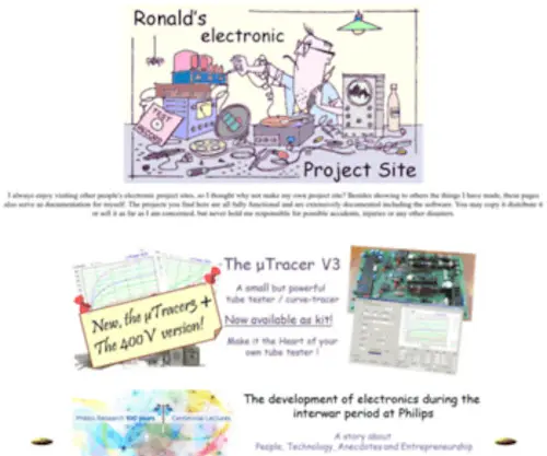 Dos4Ever.com(Ronald's electronic project site) Screenshot