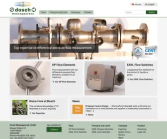 Dosch-GMBH.de(Dosch Messapparate GmbH) Screenshot