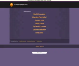 Doseconverter.com(Doseconverter) Screenshot