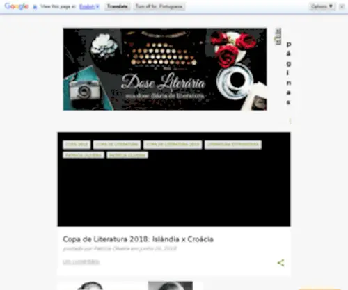 Doseliteraria.com.br(Literária) Screenshot