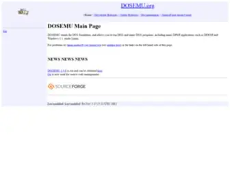 Dosemu.org(DOSEMU Main Page) Screenshot